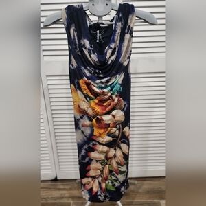 Desigual Multicolor Floral Midi Dress